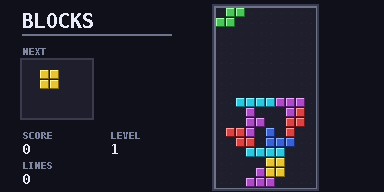 Screenshot 1 of falling blocks